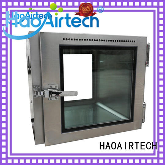 negative pressure cleanroom pass box with laminar air flow for electronics factory