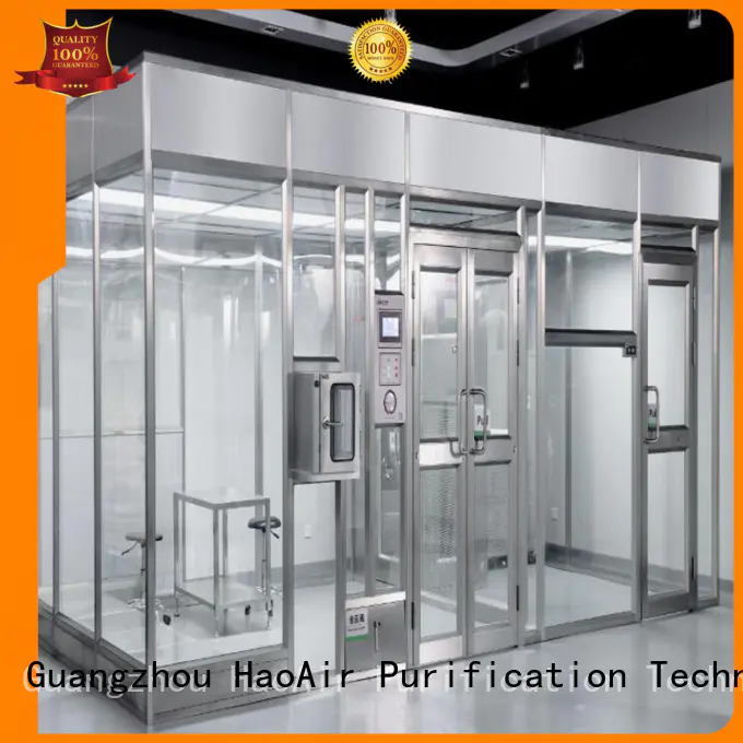 HAOAIRTECH popular Modular Cleanroom vertical laminar flow booth for sterile food and drug production