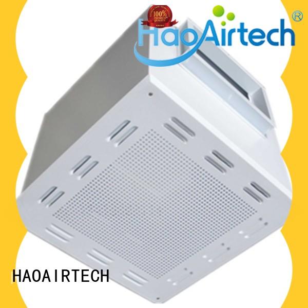 HAOAIRTECH hepa filter box with internal fan for clean room cell
