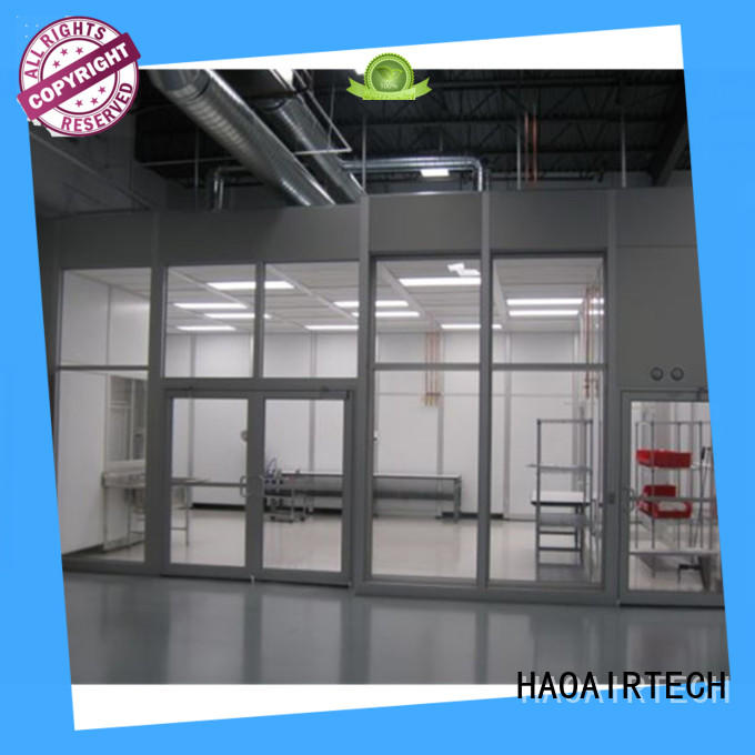 HAOAIRTECH simple hardwall cleanroom with ffu for sterile food and drug production