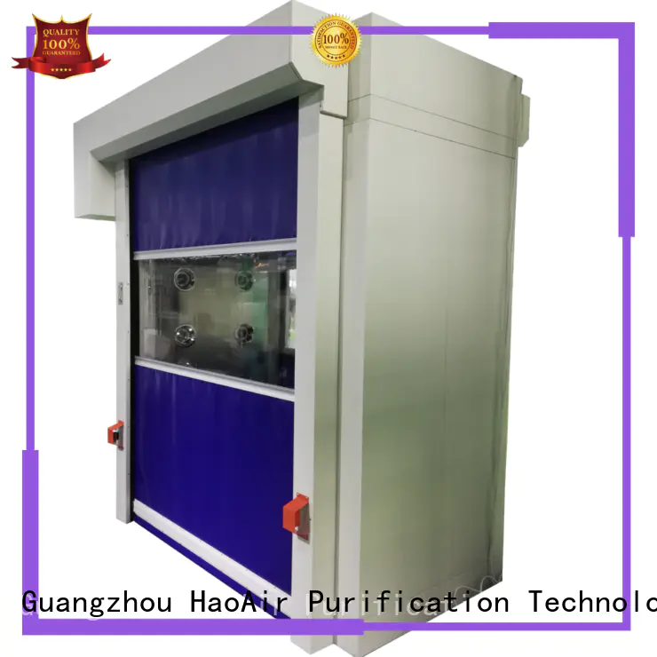 air shower system with top side air flow for pallet cargo HAOAIRTECH