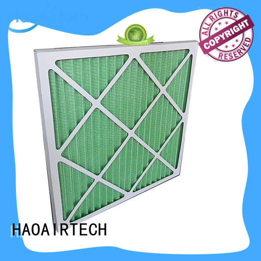 air merv 7 pleated air filters with cardboard frame for clean return air system HAOAIRTECH