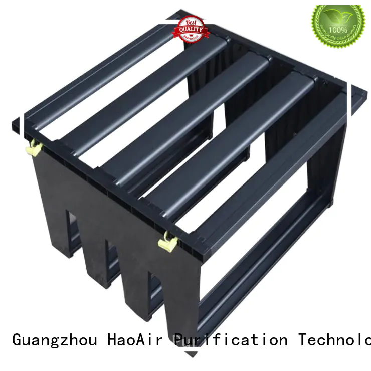 HAOAIRTECH high efficiency Air filter frame manufacturer for secondary v bank air filter