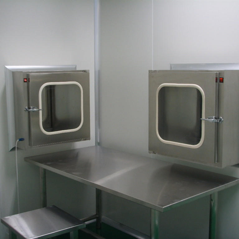 SS304/ Coldrolled Steel with Baked Painting Cleanroom Pass Boxes-1