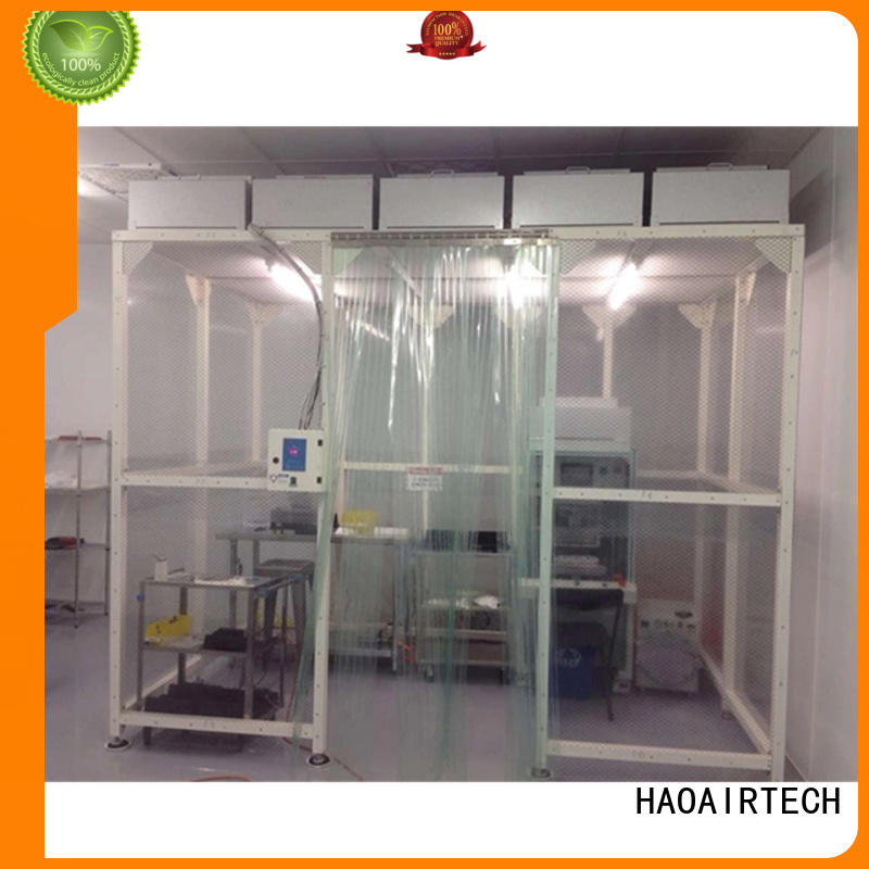 HAOAIRTECH modular cleanroom vertical laminar flow booth for semiconductor factory