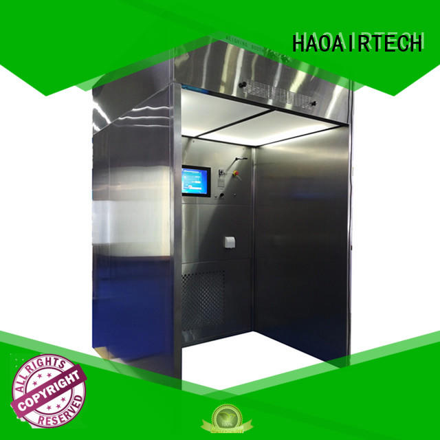 plc controlled powder dispensing booth with lcd touchable screen display for pharmaceutical factory
