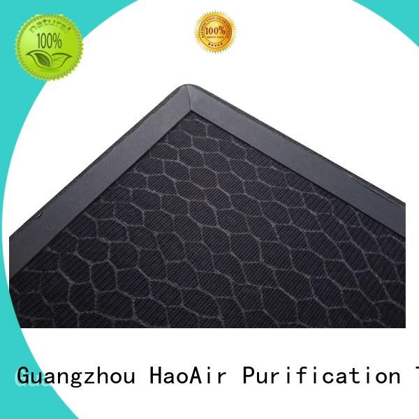 HAOAIRTECH gas phase air filter with granular carbon for air odor