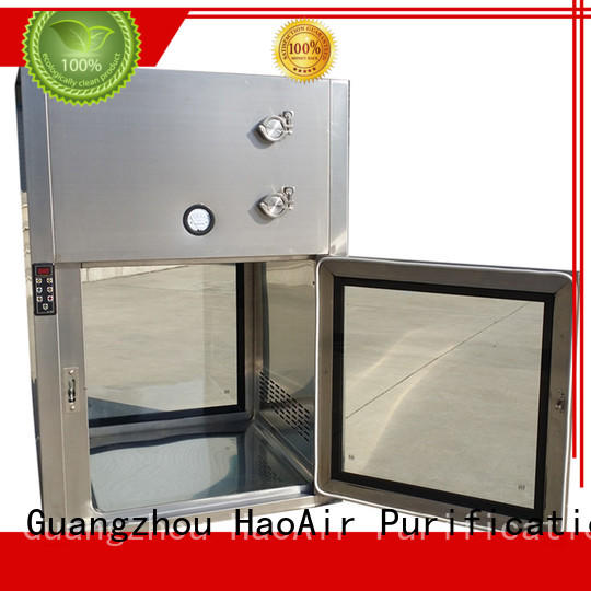 HAOAIRTECH plc control pass box clean room with baked painting for hvac system