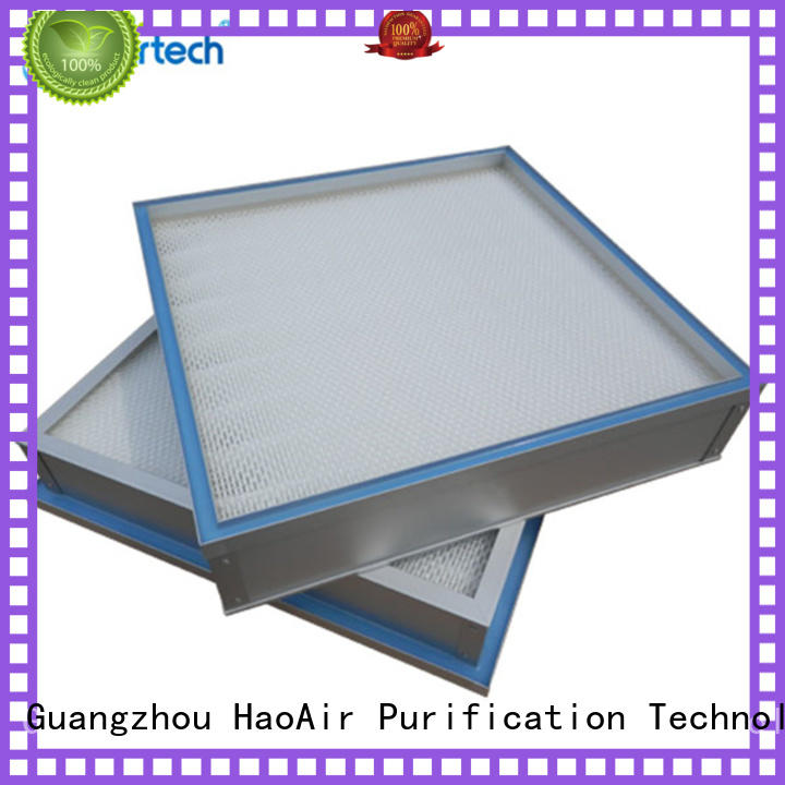 HAOAIRTECH gel seal air filter hepa with dop port for electronic industry