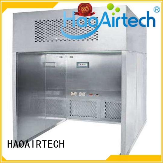 HAOAIRTECH sampling booth with lcd touchable screen display for pharmaceutical factory