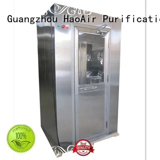 HAOAIRTECH clean room manufacturers with automatic swing door for pallet cargo