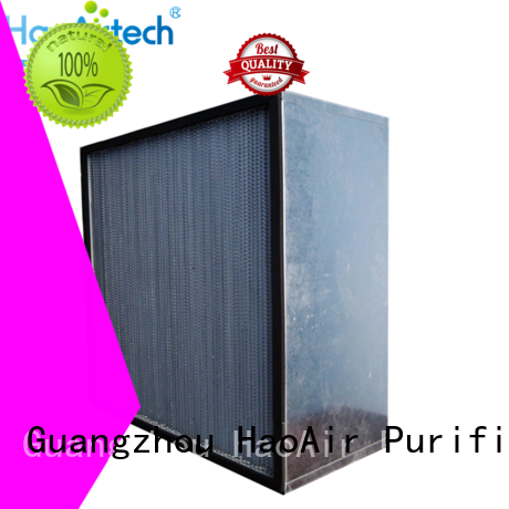 HAOAIRTECH disposable hepa air filter with one side gasket for electronic industry