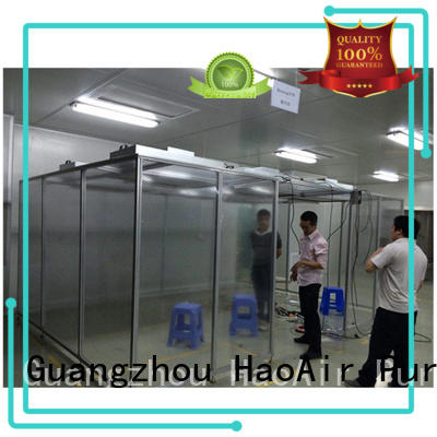 HAOAIRTECH clean room construction vertical laminar flow booth for sterile food and drug production