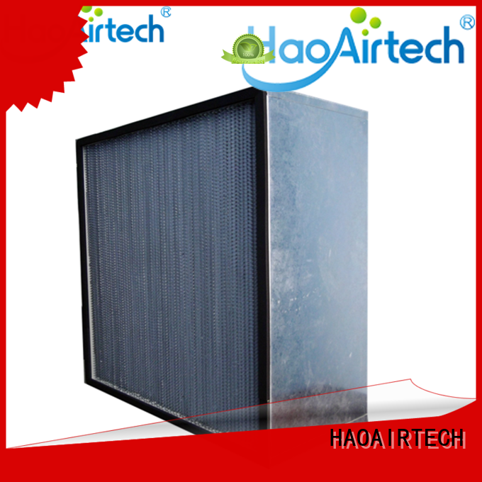 hepa filter h12 with hood for dust colletor hospital HAOAIRTECH