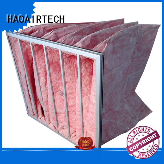 glass bag filters hvac supplier for central air conditioning ventilation system HAOAIRTECH