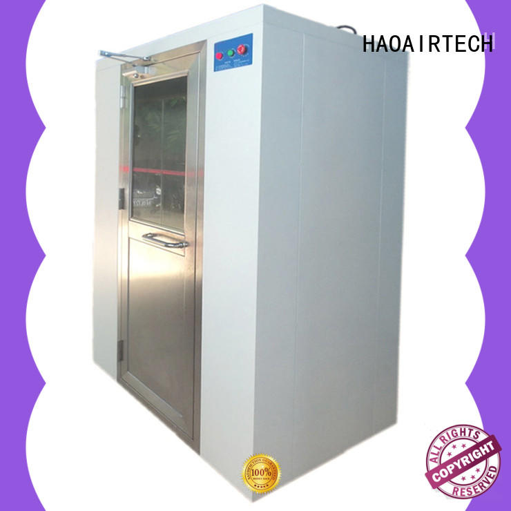 HAOAIRTECH air shower room with automatic swing door for oil refinery