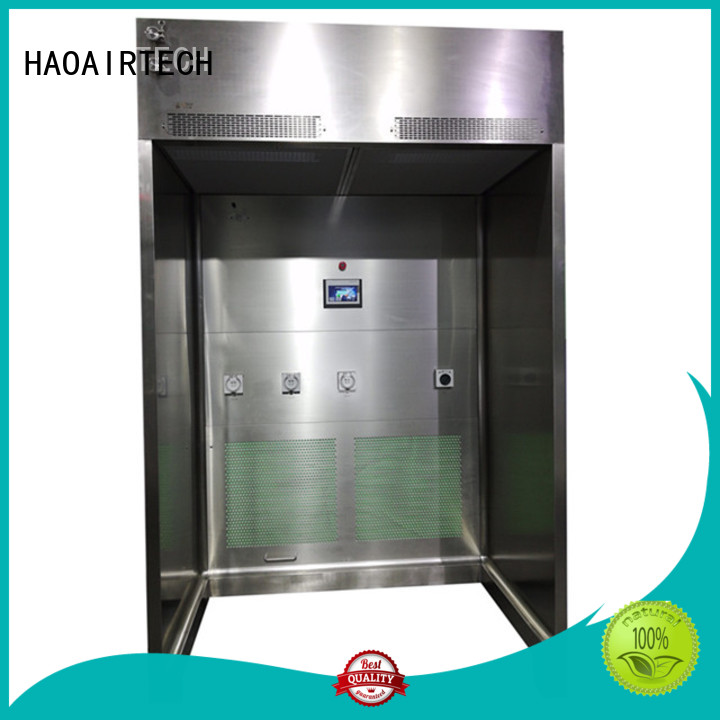 HAOAIRTECH weighing booth with lcd touchable screen display for pharmaceutical factory