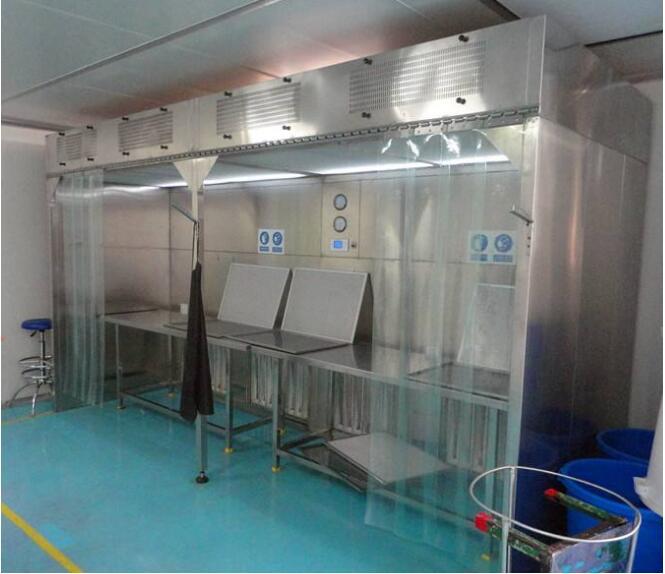 HAOAIRTECH down flow containment downflow booth with lcd touchable screen display for dust pollution control-1
