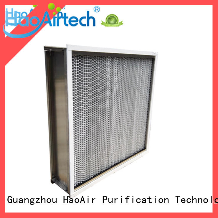 replaceable ulpa filter with dop port for air cleaner