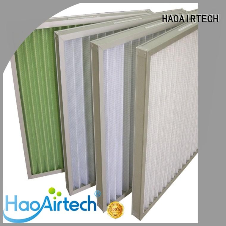 HAOAIRTECH professional pleated filter high end for clean return air system