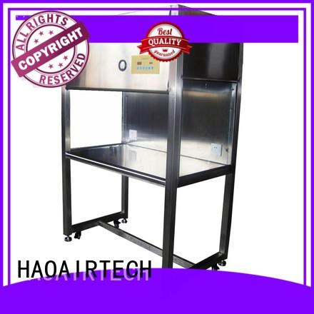HAOAIRTECH stainless steel laminar flow hood with vertical air flow for optoelectronic industry