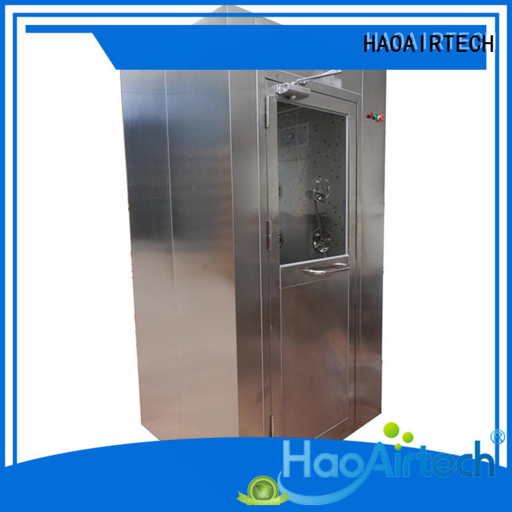 intelligent air shower system with automatic swing door for large scale semiconductor factory