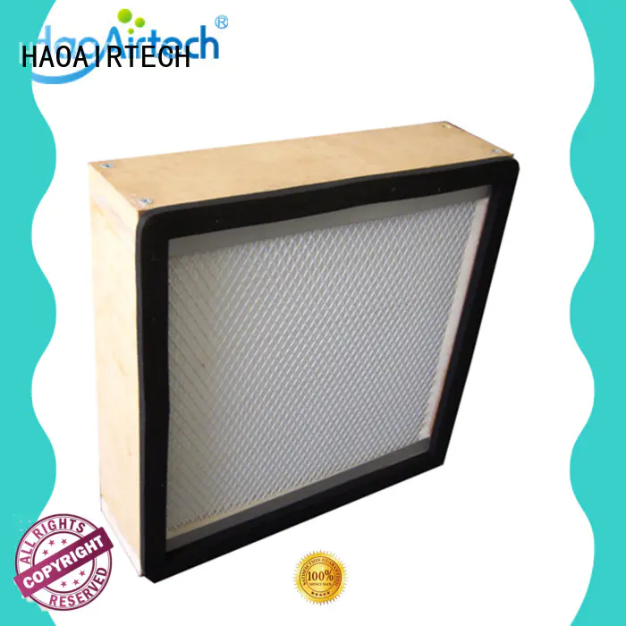 HAOAIRTECH absolute h14 hepa filter with dop port for air cleaner