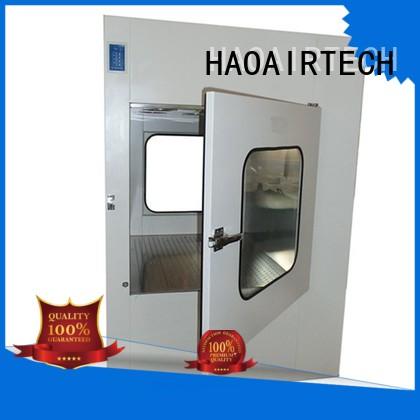 HAOAIRTECH plc control dynamic pass box with laminar air flow for clean room purification workshop