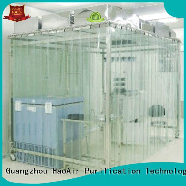 HAOAIRTECH softwall cleanroom with constant temperature and humidity controlled for semiconductor factory