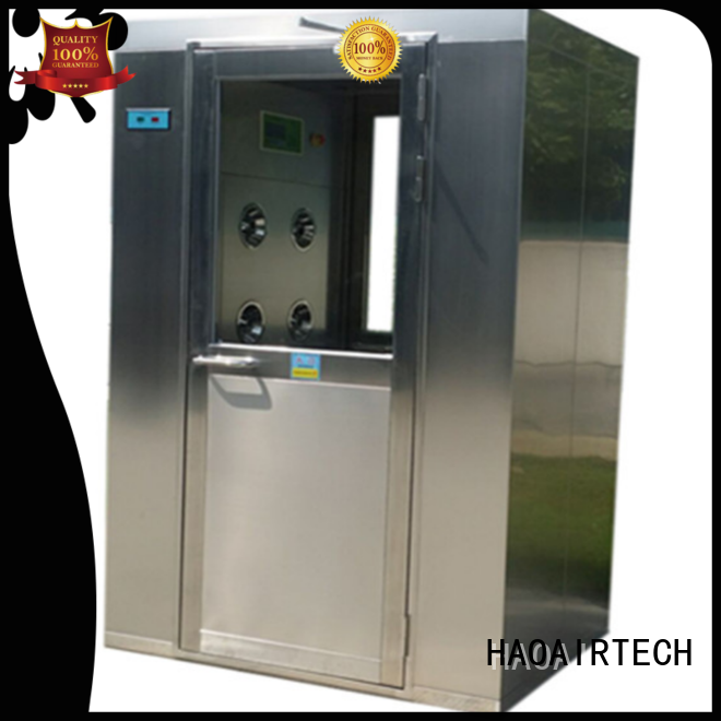 HAOAIRTECH air shower price with automatic swing door for pallet cargo