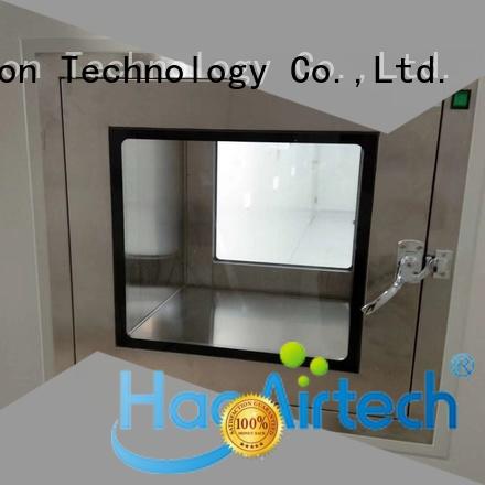 HAOAIRTECH stainless steel dynamic pass box with conveyor line for clean room purification workshop