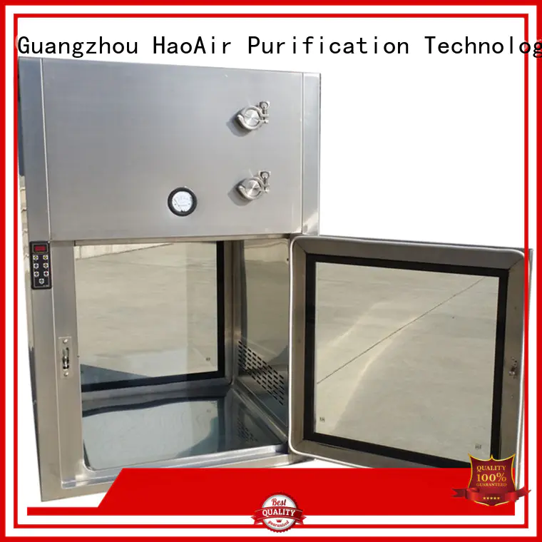 HAOAIRTECH pass box clean room with baked painting for cargo