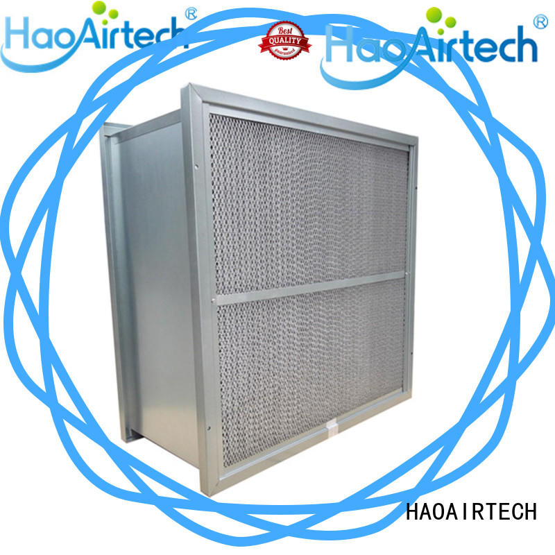 HAOAIRTECH ashare v cell rigid filter with abs frame for food and beverage