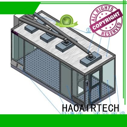 HAOAIRTECH modular clean room manufacturers vertical laminar flow booth for semiconductor factory