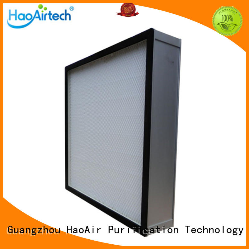 HAOAIRTECH v bank air filter hepa with al clapboard for air cleaner