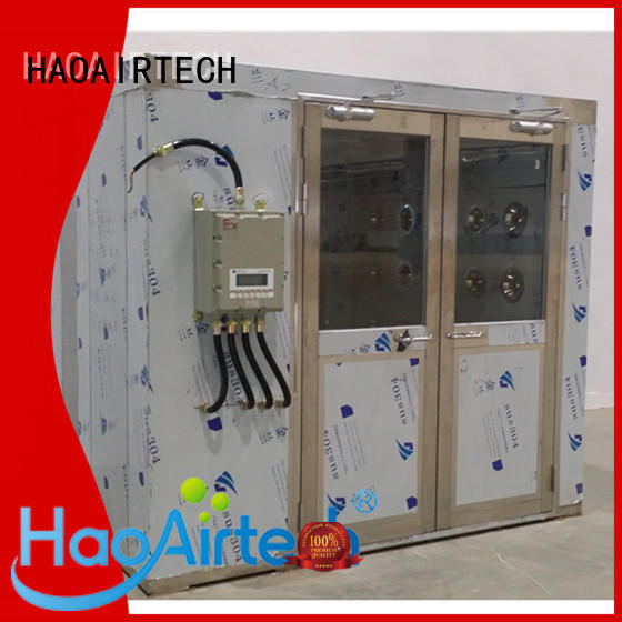 HAOAIRTECH air shower system with automatic swing door for oil refinery