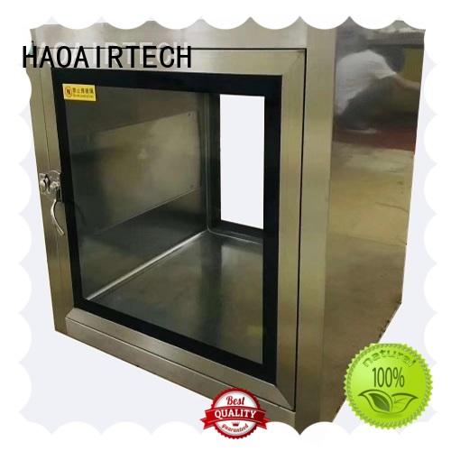 HAOAIRTECH customizable pass box clean room with arc design gmp standard for hospital